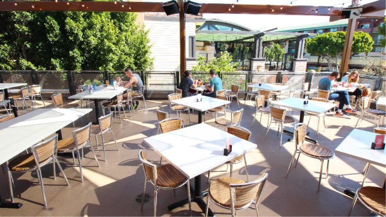 Ballast Point Brewing Anaheim Restaurant Floor - Westcoat Specialty