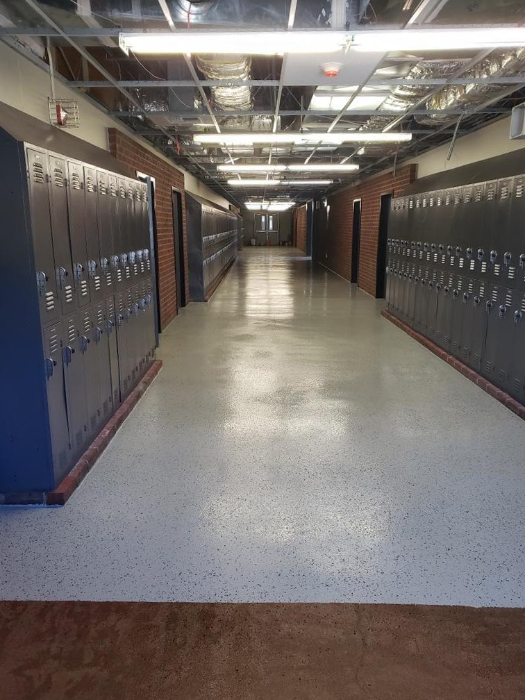Antioch High School Corridor EC Liquid Granite