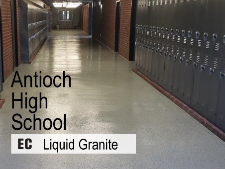 Antioch High School Corridor EC Liquid Granite