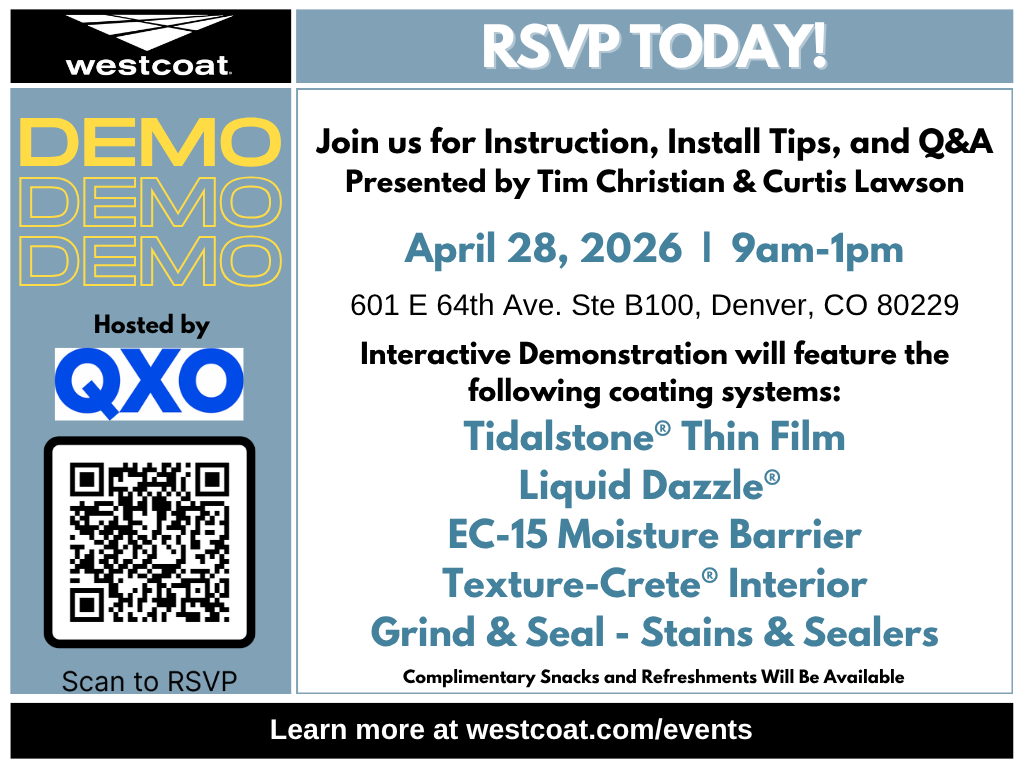 Epoxy Demo in Denver at QXO