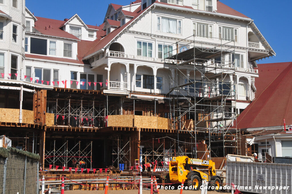 hotel del during restoration hotel del during restoration